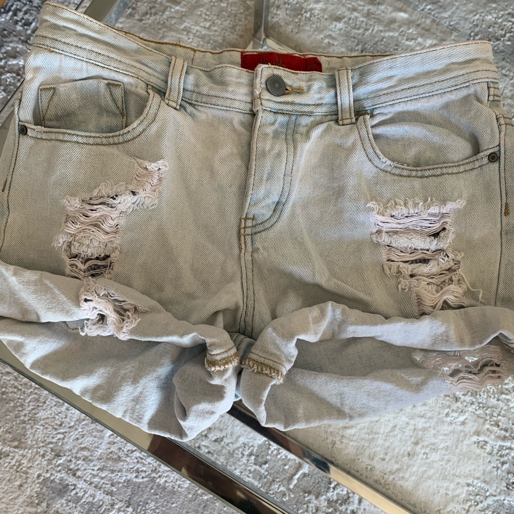 Tigerlily Denim Cuff Shorts